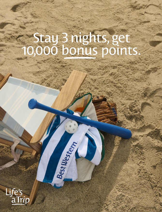 Stay 3 nights, get 10,000 bonus points.